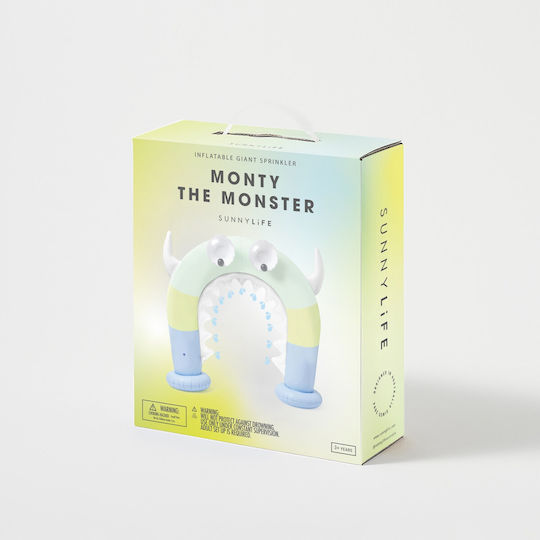 Sunnylife Giant Sprinkler Monty The Monster Inflatable Pool Toy 180x90x170εκ.
