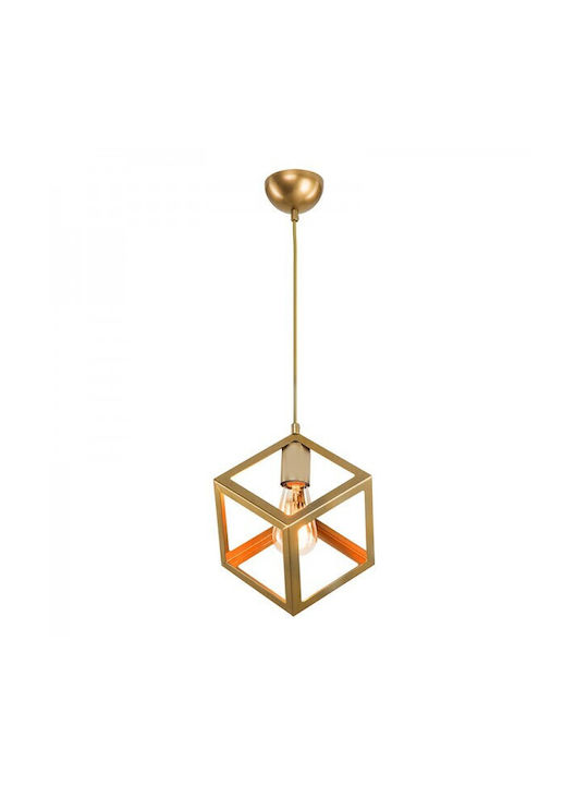 Pakketo Deepora Pendant Light for Socket E27 Gold 20x20x70cm