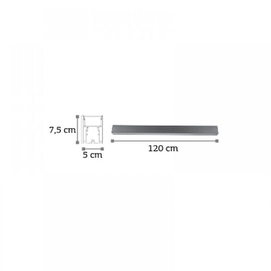 Inlight Commercial Linear LED Ceiling Light 40W IP20