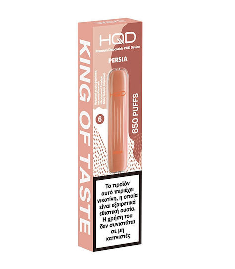 HQD Persia Țigară Electronică de Unică Folosință 650 Inhalări Peach 2ml 18mg Portocalie
