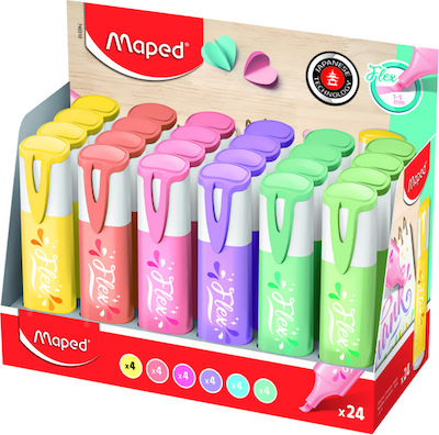 Maped Flex Μαρκαδόρος Υπογράμμισης Ροζ