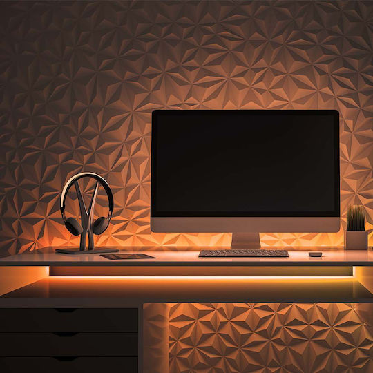 V-TAC LED Strip 12V Orange Light 10m Neon Flex