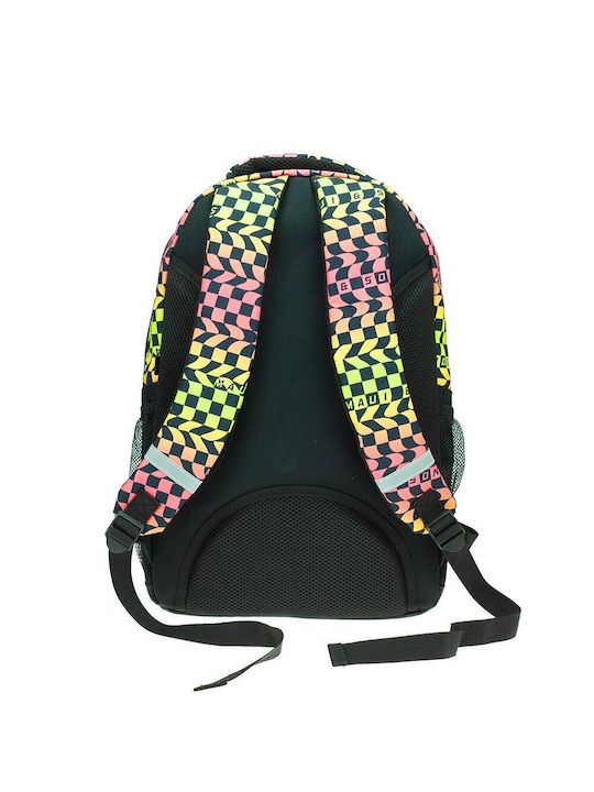 Maui & Sons School Bag Backpack Elementary, Elementary Multicolour with Water Bottle Holder 30Liters