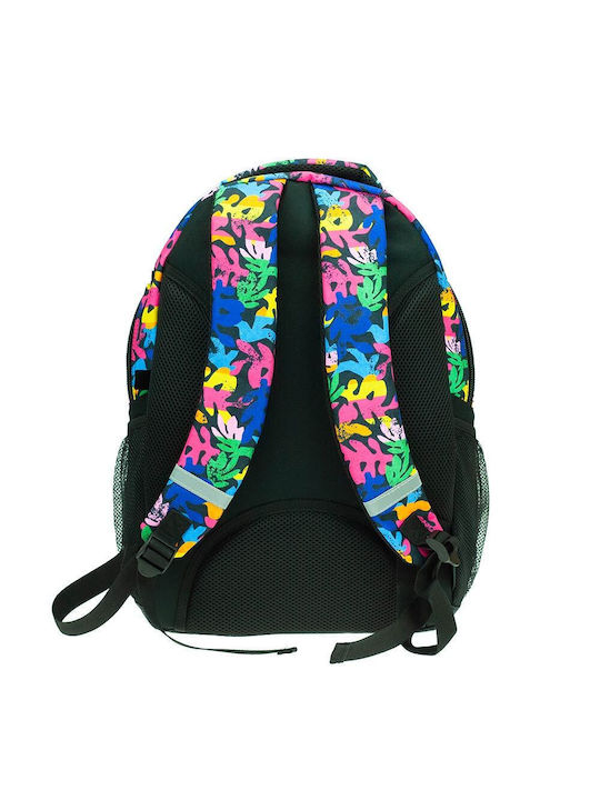 Maui & Sons School Bag Backpack Junior High-High School Multicolour with Water Bottle Holder 30Liters