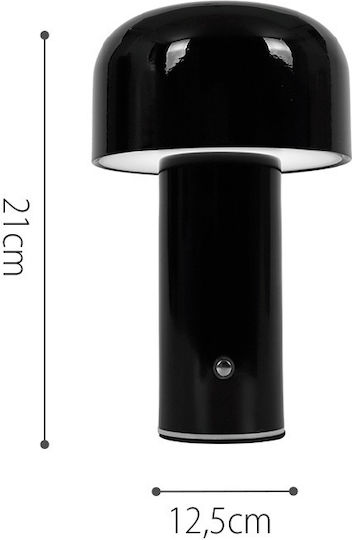 Inlight Μεταλλικό Πορτατίφ LED με Μπλε Καπέλο και Βάση