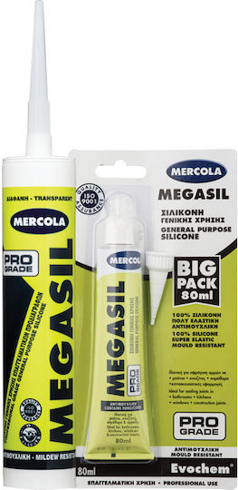 Mercola Megasil Sealant Silicone Mold Resistant Black 280ml