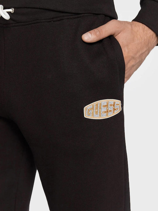 Herren-Sweatpants Mit Elastischem Schwarz