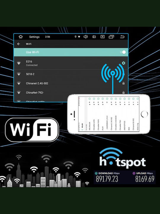 Car Audio System for Opel Combo Daewoo Korando Ssangyong Korando 2014 (Bluetooth/USB/AUX/WiFi/GPS/Apple-Carplay/Android-Auto) with Touch Screen 9"