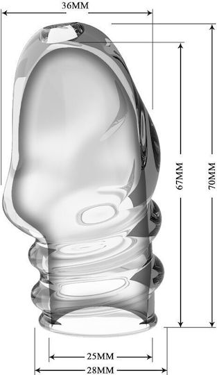 Pretty Love Jeremy Penis Extension Penis Thicker Transparent 7cm