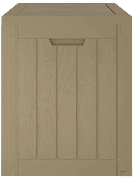 vidaXL Outdoor Storage Box 118lt Brown L55.5xW43xH53cm