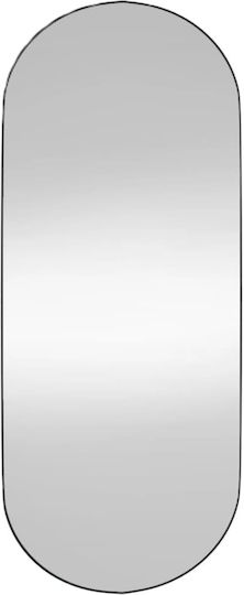 vidaXL Oglindă de Perete Ovală cu Ramă din Plastic 60x25cm 1buc