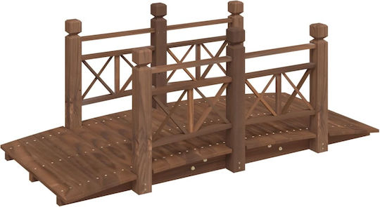 vidaXL Διακοσμητική Γέφυρα Κήπου Ξύλινη 150x67x56cm 150x67x56εκ. 363360