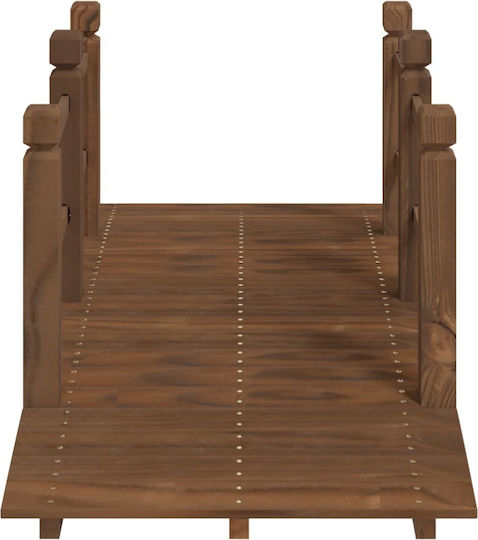 vidaXL Dekorative Brücke für den Garten Holz 150x67x56cm 150cmx67cmx56cm 363356