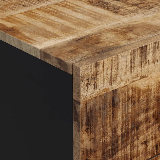 Chest of Drawers of Solid Wood with 3 Drawers 40x33.5x75cm
