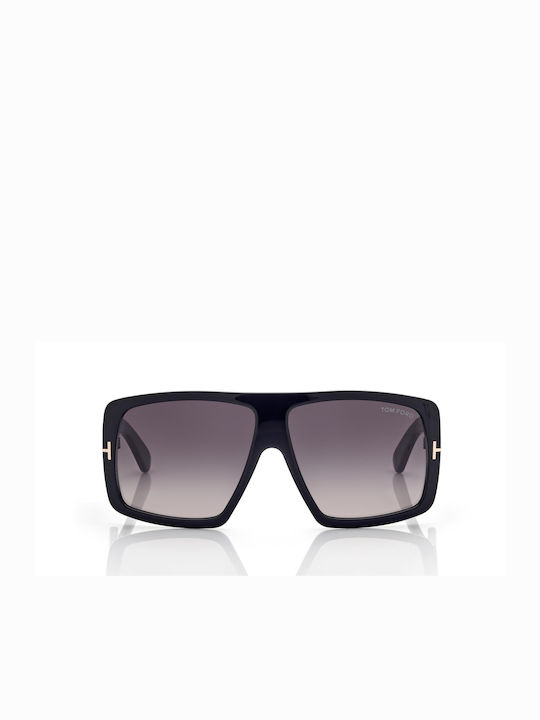 Tom Ford Raven Γυαλιά Ηλίου με Μαύρο Κοκκάλινο Σκελετό και Μαύρο Ντεγκραντέ Φακό TF1036 01B