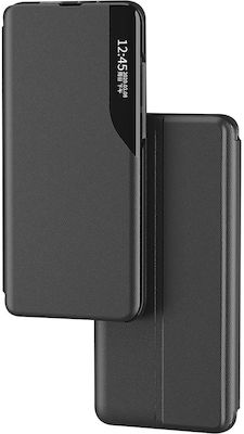 Hurtel Eco Leather View Carte Piele artificială Negru (Redmi Note 12 5G / Poco X5 5G)