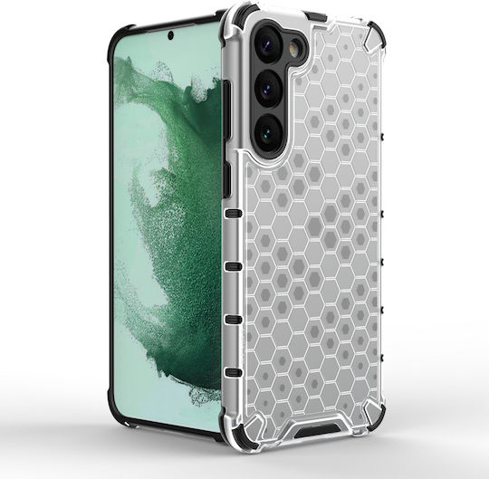 Hurtel Honeycomb Back Cover Σιλικόνης / Πλαστικό Διάφανο (Galaxy S23+)