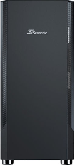 Seasonic Arch Q503 Gaming Midi-Turm Computergehäuse mit Seitenfenster Schwarz