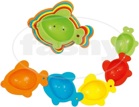 Fashy Little Stars Fish Cups Играчка за баня за 12++ месеца