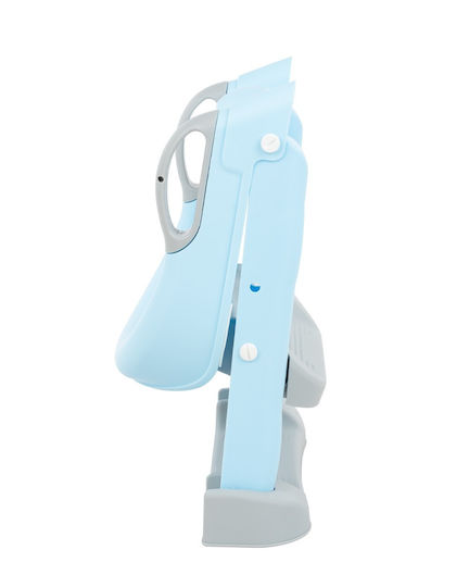 Kikka Boo Lea Toddler Toilet Seat with Footrest Handles and Blue Cushion