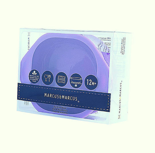 Marcus & Marcus Baby Food Bowl made of Silicone Purple MNMKD26-WL2