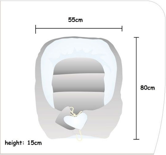 Tuttolina Cocoon Small Dots Baby Nest Gray