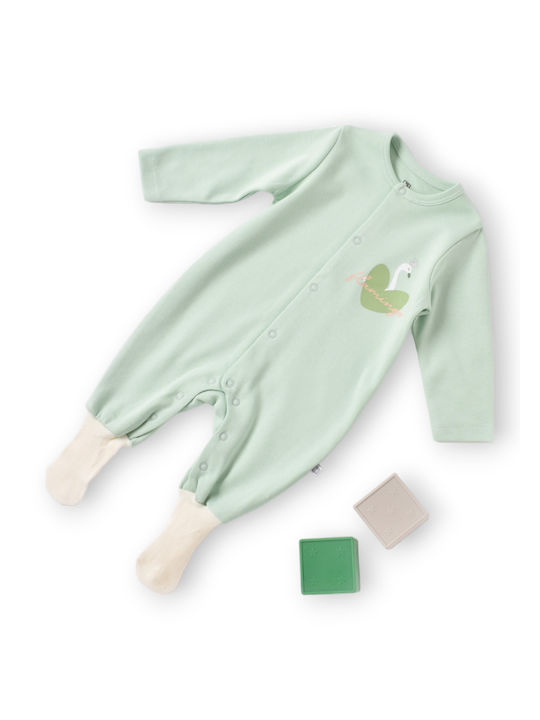 Bi Baby Baby Bodysuit Set Long-Sleeved Green