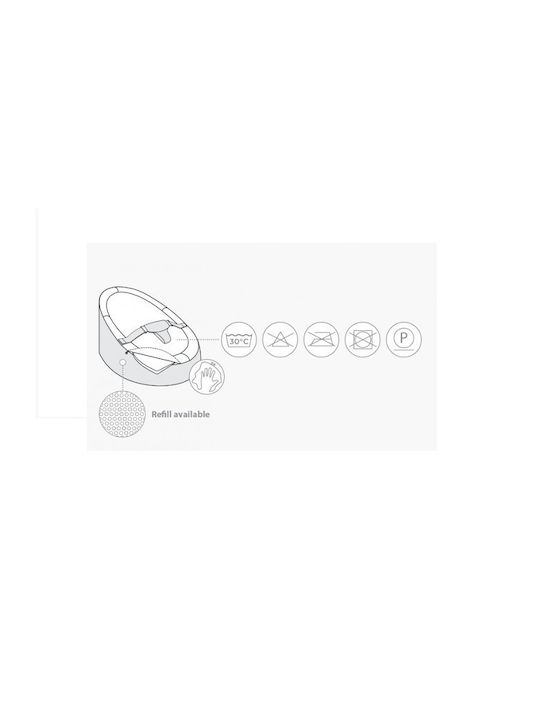 Doomoo Manual Baby Bouncer Seat Giraf Grey for Babies up to 30kg