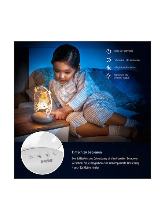 Reer Led Kids Decorative Lamp ColourLumy with Color Changes Gray