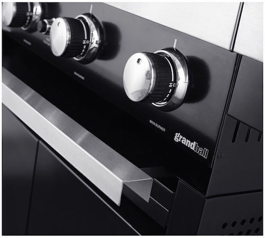 GrandHall Classic G2BI Grătar pe gaz Din fontă Grătar 45bucx40buccm cu 2 buc 8.4kW