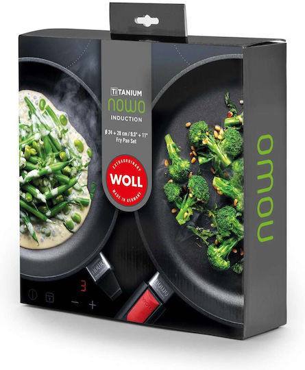 Woll Titanium Nowo Сет Тигани От Лят Алуминий С Незалепващо Покритие 2 Части