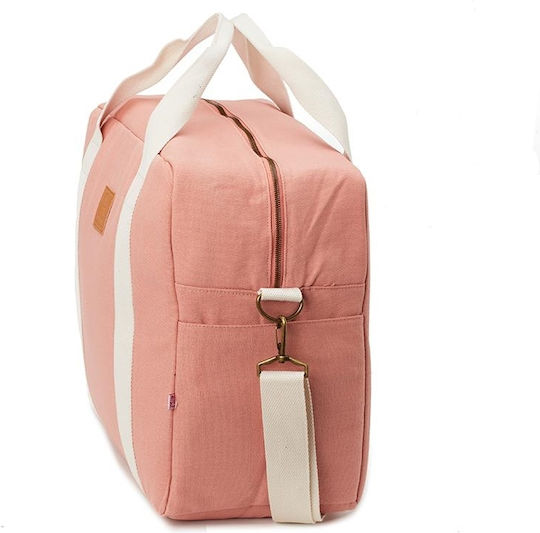 My Bag's Shoulder/Hand Diaper Bag Happy Family Pink