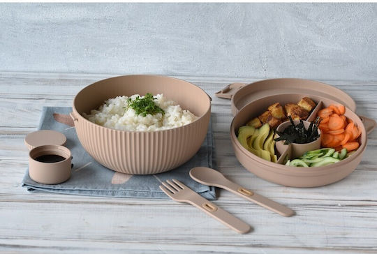 Chic Mic Deluxe Mittagsboxen Kunststoff Grau Mit Fächern