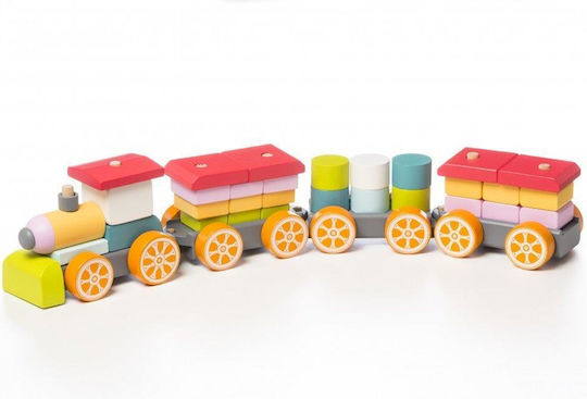 Cubika Όχημα Train LP-1 από Ξύλο για 24+ Μηνών
