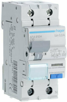 Hager Phase 2-Pole Earth Leakage Relay 40A με Ενσωματωμένο Μικροαυτόματο 30mA ADA940H