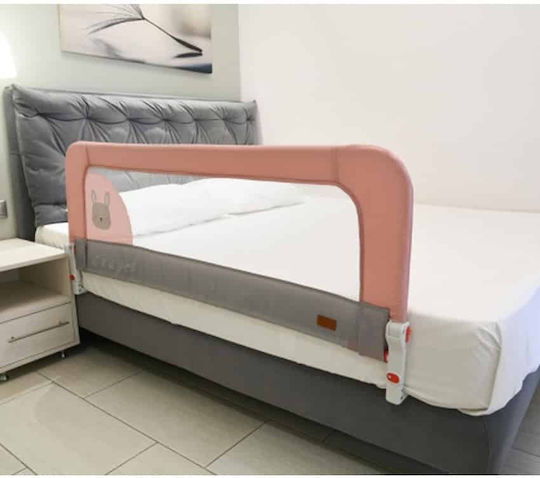 Bebe Stars Bunny Foldable Bed Rails made of Fabric in Pink Color 140x60cm 1pcs