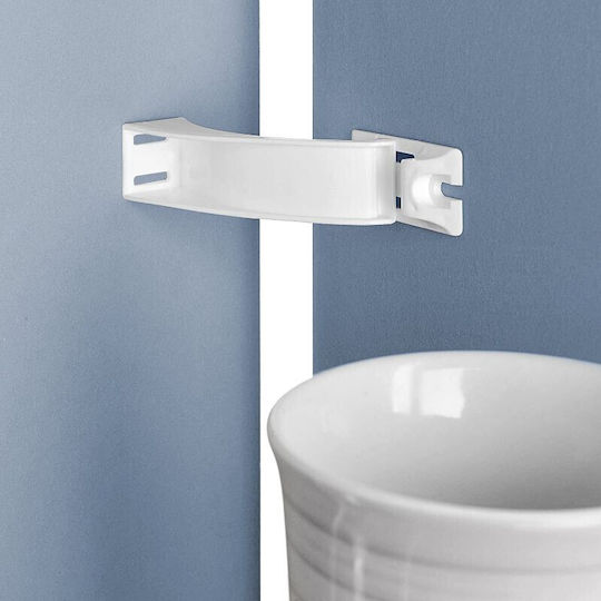 Reer Cabinet & Drawer Lock with Screws, βιδωτό, βιδωτο made of Plastic in White Color 3pcs