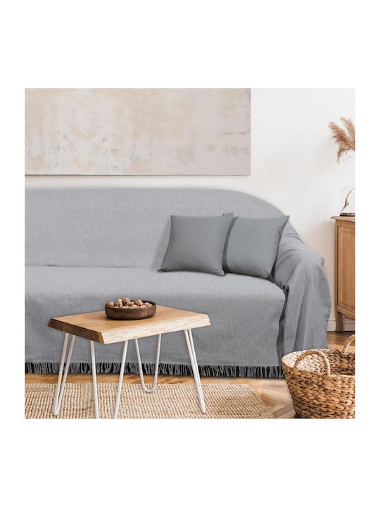 Das Home Zweisitzer-Sofa Überwurf 0239 180x250cm Grey
