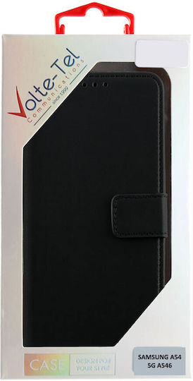 Volte-Tel Allure Magnet Book Synthetic Leather Black (Galaxy A54)