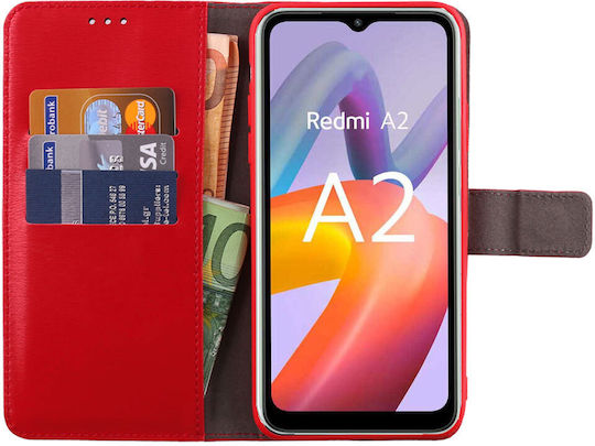 Volte-Tel Allure Magnet Buchen Sie Synthetisches Leder Rot (Redmi A1)