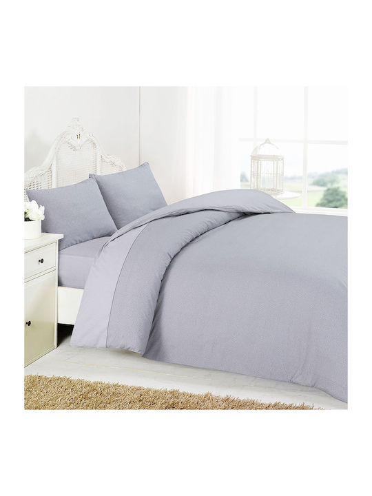 Viopros Bettbezug Einzelbett 160x240 830 Grey