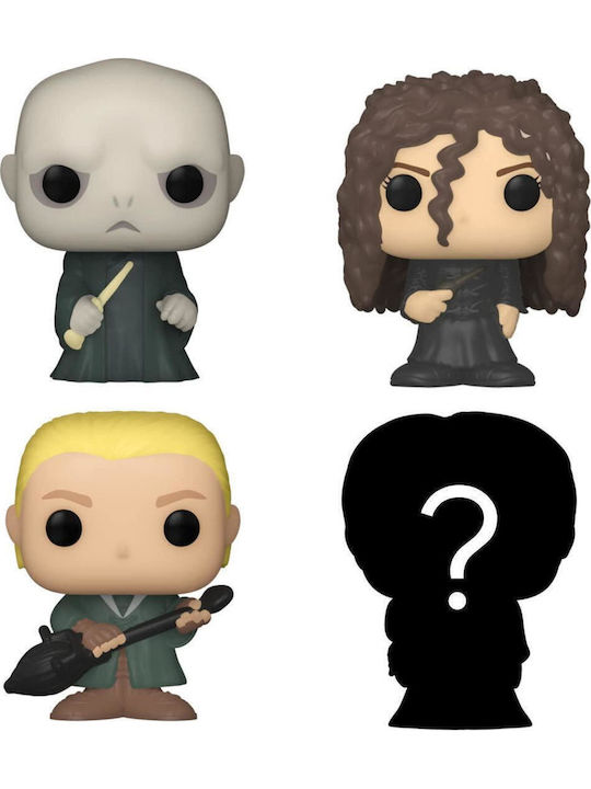 Funko Bitty Pop! Movies: Lord Voldemort, Draco Malfoy, Bellatrix Lestrange & Mystery Chase 4τμχ