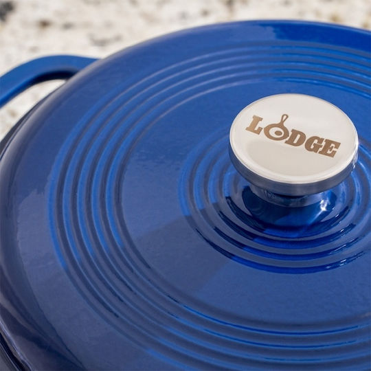Lodge Βαθιά Κατσαρόλα από Μαντέμι 5.68lt / 34cm