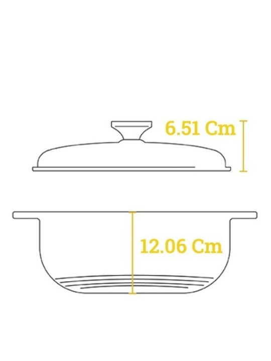 Lodge Βαθιά Κατσαρόλα από Μαντέμι 5.68lt / 34cm