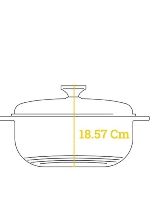 Lodge Βαθιά Κατσαρόλα από Μαντέμι 5.68lt / 34cm