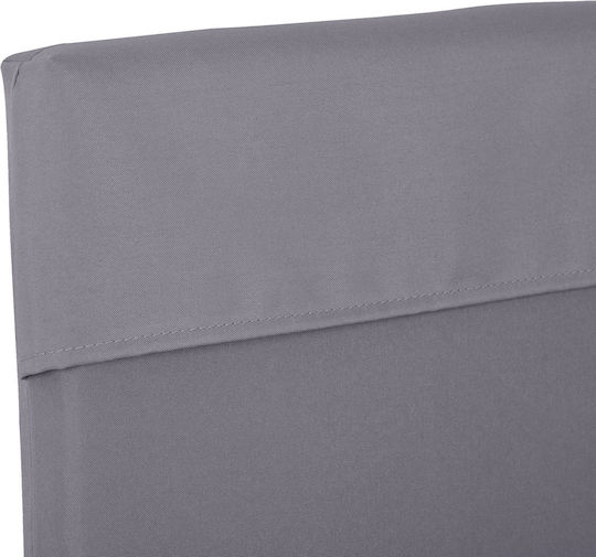 Outsunny Μαξιλάρι Καναπέ Κήπου με Πλάτη Γκρι 2τμχ 130x45εκ.