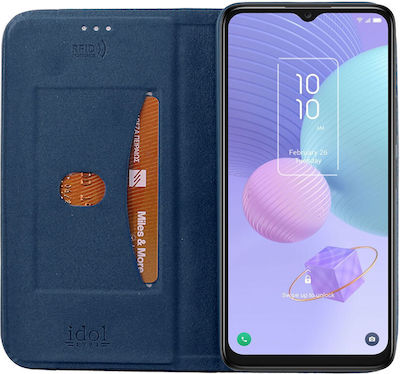 Idol 1991 Elite Anti-RFID Synthetic Leather Book Blue (TCL 405)