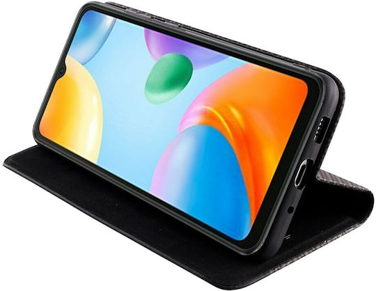 Idol 1991 Elite Anti-RFID Book Piele artificială Negru (Redmi 10C)