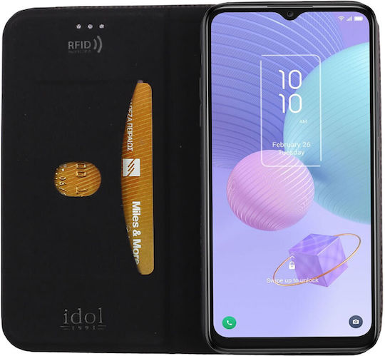 Idol 1991 Elite Anti-RFID Book Piele artificială Negru (TCL 405)