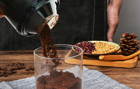 Hibrew BM01T-1 Electric Coffee Grinder 70W with Grain Capacity 350g and 2 Grind Levels Black